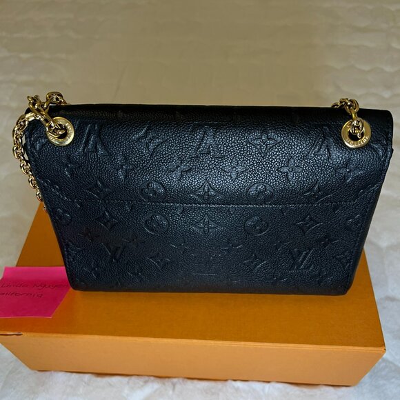 Louis Vuitton Black Monogram Empreinte Leather Vavin PM Bag - Picture 2 of 10